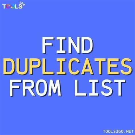 List Deduper:: Online tool to remove duplicates from a list.